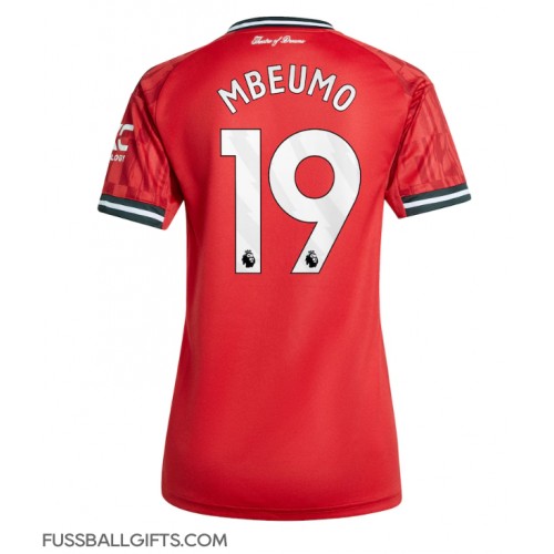 Manchester United Bryan Mbeumo #19 Fußballbekleidung Heimtrikot Damen 2025-26 Kurzarm